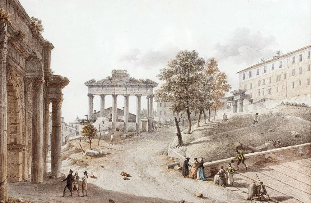 Victor-Jean Nicolle,Forum romain, arc de Septime Sévère ( ?, avant 1826, date indéterminée)